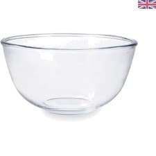 Image of Versatile 2L Glass Mixing Bowl - Ideal for Baking, Microwave & Dishwasher Use