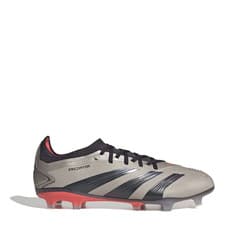 Image of ADIDAS Mens Silver & Black Predator 24 Pro FG Football Boots UK 7.5 NEW Ref 231