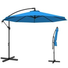 Image of Outsunny 3(m) Banana Parasol Cantilever Umbrella Garden
