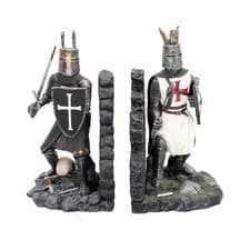 Image of Nemesis Now The Duel Bookends Historical Crusader Ornament Figurines