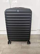 Image of Delsey Medium Hard Suitcase with 360° Rotate, Expandable & TSA Lock - Black