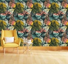 Image of Creative Colorful Tropical Gift Wallpaper Mural Removeable Washable Peel & Stick