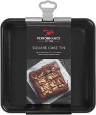 Image of Tala Performance Loose Base Square Cake Tin Non-Stick Coating 20 X 20 Cm