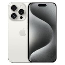 Image of Apple iPhone 15 Pro - 128GB - Unlocked - White Titanium - Good Condition