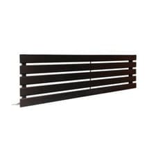 Image of Designer Radiators Black Horizontal Fixed Temp Electric Flat Panel "King"