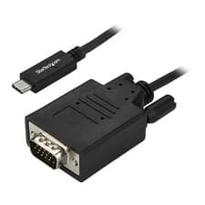 Image of 2M StarTech.com USB-C to VGA (male) Adapter Cable (6 ft.) 1920x1200             