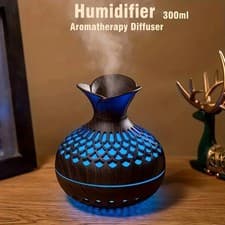 Image of Humidiier 300ml Wood Grain Essential Oil Diffuser USB Aroma Diffusers Ultrasonic