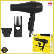 Image of Wahl PowerPik 2 Afro Caribbean Hair Dryer 1500W Pik attachment 3 Heat Anti Frizz