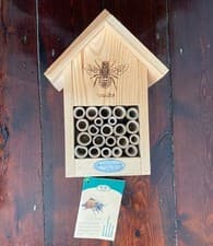 Image of Wild on Wildlife - Wooden Beehouse Insect Bug House  / Garden Shelter / Nest Box