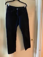 Image of BNWT Navy Denim Cropped Straight Leg Jeans Size 10