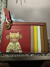 Image of LIMITED EDITION Tory Burch Ozzie the Ox Top-Zip Card Case RRP - £149