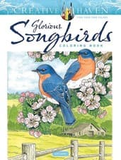 Image of Creative Haven Glorious Songbirds Coloring Book. Green**
