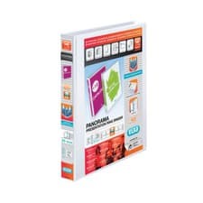 Image of Elba Panorama 25mm 4 D-Ring Presentation Binder A4 White (10 Pack) 400001391