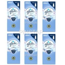 Image of 6 x 10ml GLADE TOUCH N FRESH REFILLS PURE CLEAN LINEN. MINISPRAY