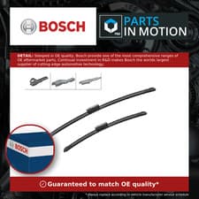 Image of 2x Wiper Blades (Pair) Flat Aero AM310S 3397007560 Bosch Aerotwin Multi-Clip