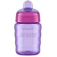 Image of Philips Avent Soft Spout Cup 9m+ Purple Silicone 260ml