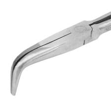 Image of .400mm/16in Extra Long Handle Nose Pliers 90 Degree Angled Jaws Curved Nose
