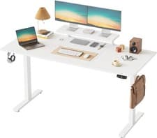 Image of Klicelor Electric Height Adjustable Desk 160x60 White
