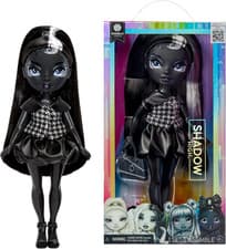 Image of Rainbow High Shadow High Shanelle Onyx - Grayscale 28cm Fashion Doll, Black Hair