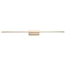 Image of Modern Designer Brushed Gold Metal LED Picture Wall Light Fitting by Happy Ho...