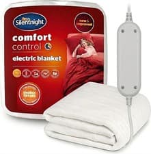 Image of Silentnight Comfort Control Electric Blanket Double Bed Fast Heat Up 135x120cm
