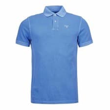 Image of Barbour Sports Polo in Washed Blue