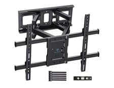 Image of PERLESMITH TV Wall Bracket, for 37-85 Inch TVs up to 60kg, Swivel Tilt Extend TV