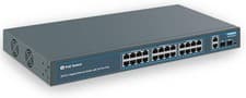 Image of 28 Port Gigabit PoE Switch with 24 Port PoE+@400W, 2 Gigabit Uplink Port, 2 SFP,