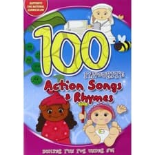 Image of 100 Favourite Action Songs And Rhymes DVD NEW