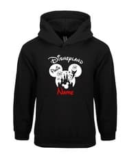 Image of Personalised Disneyland 2025 Hoodie, Disney Mickey Minnie Family Tour Trip Top