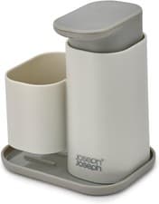 Image of Joseph Joseph Duo Soap Dispenser With Sponge Holder Easy Push Pump Head Plastic