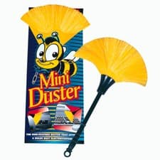 Image of Mini Duster, electrostatic, yellow head, bee logo
