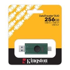 Image of 256GB Kingston DataTraveler Duo, Dual Interface (USB-A / USB-C), USB 3.2 Gen1, S