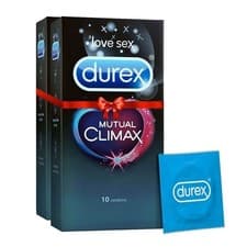 Image of Durex Mutual Climax Condoms for Men & Women | Dotted | - 10 Count (Pack of 2)-PP