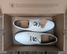 Image of Dr Martens 1461 PW White Vintage Oxford Shoes. Size 11 UK Adult Unisex.