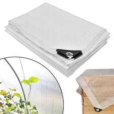 Image of Clear Heavy Duty Tarpaulin Waterproof Cover Ground Sheet Transparent Tarpaulin