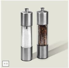 Image of Cole & Mason Everyday 200mm Salt & Pepper Mill Set Brand New In Box