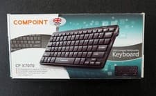 Image of USB Wired Keyboard – Compact Travel Design – Black - Compoint CP-K7070