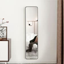 Image of Long Mirror Wall Full Length Framed Mirror Bedroom Cloakroom Dressing Furniture