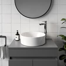 Image of Countertop Basin White - 352 x 352mm Ceramic Bathroom Modern