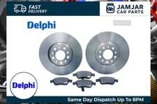 Image of DELPHI Front 2x Brake Discs + Pad Set For Disc Brake For Hyundai i10 Kia Picanto