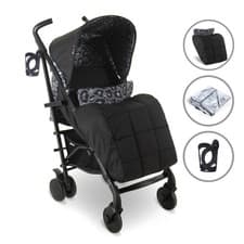 Image of My Babiie MB51 Plus Stroller - Black Leopard