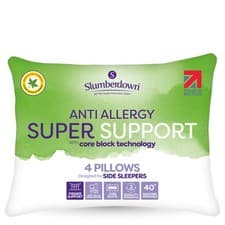 Image of Anti Allergy Pillow Firm Support for Side Sleepers by Slumberdown