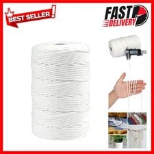 Image of High-Quality 200M White Cotton Twine 3MM - Ideal for Crafts, Baking & Gardening