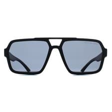 Image of Prada Sport Sunglasses PSA06S DG002G Black Rubber Dark Grey Polarized