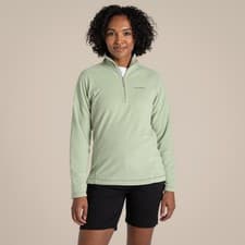 Image of Craghoppers Womens Miska Half Zip Micro Fleece Walking Hiking Midlayer Top