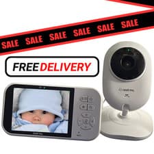 Image of no Wifi Baby Monitor with Camera 3.5 screen Battery, x4 Zoom, 8 Lullabies, Alarm