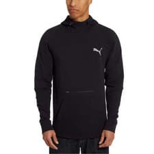 Image of Puma, Men's Evostripe Pullover Sweatshirt | Adjustable Hoodie Zipper Pocket