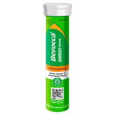 Image of BEROCCA ENERGY RELEASE NATURAL ORANGE FLAVOUR 5 X 15 TUBES BBD 2027