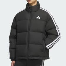 Image of NEW ADIDAS MENS 3 STRIPE LOOSE FIT DOWN JACKET KA1193 BLACK S-3XL ASIAN FIT